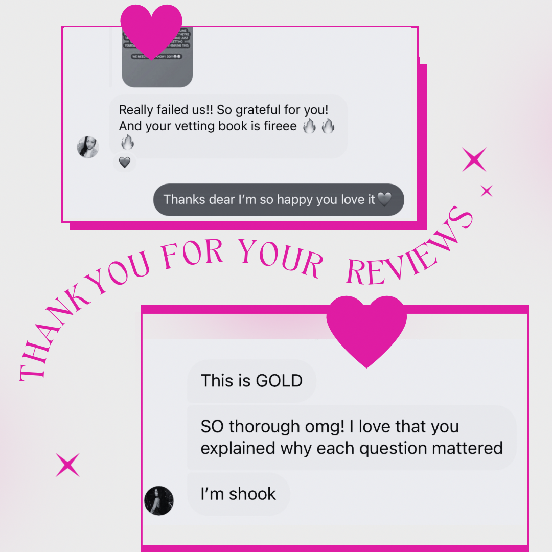 "DUSTY BE GONE!" VETTING QUESTIONS