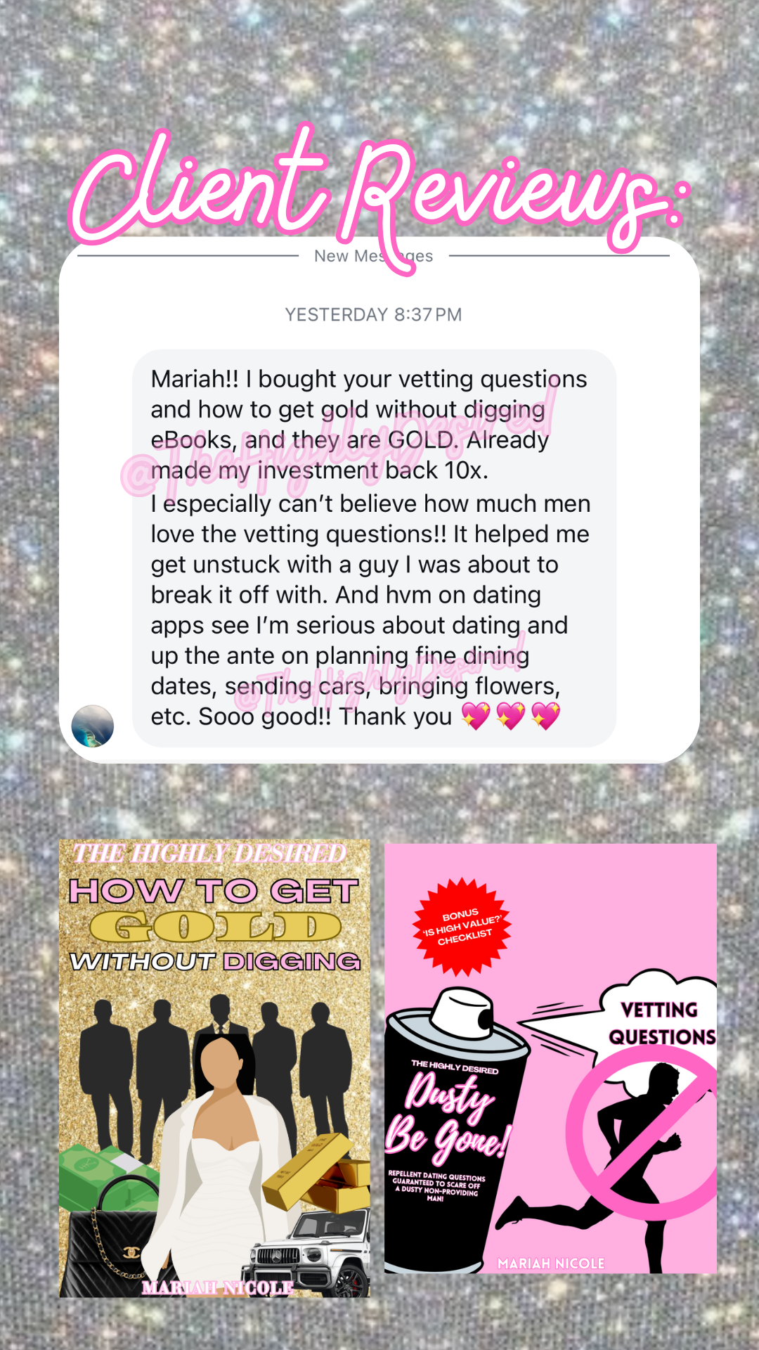 "DUSTY BE GONE!" VETTING QUESTIONS