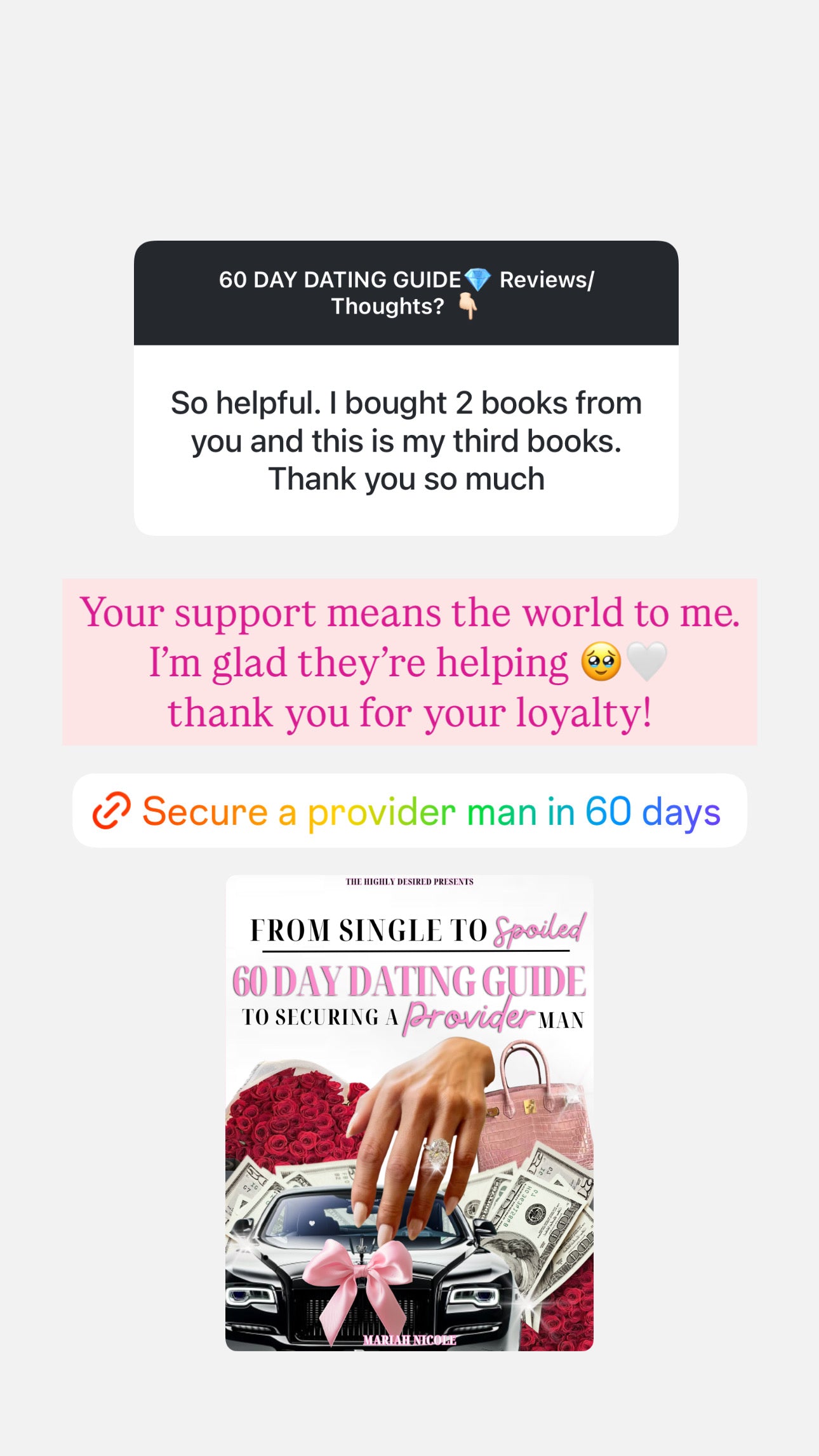 FROM SINGLE TO SPOILED: THE 60 DAY DATING GUIDE TO SECURING A PROVIDER MAN