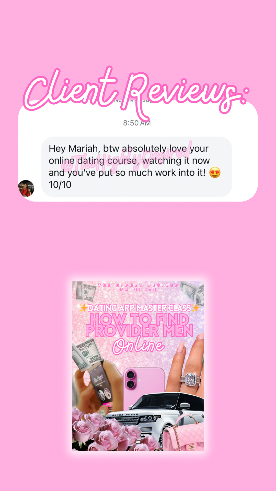 DATING APP MASTER CLASS (LIVE): HOW TO FIND PROVIDER MEN *ONLINE*