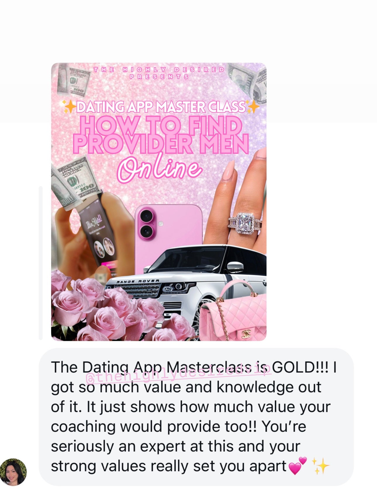 DATING APP MASTER CLASS (LIVE): HOW TO FIND PROVIDER MEN *ONLINE*